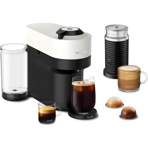imageNespresso Vertuo Pop Coffee and Espresso Maker by Breville with Milk Frother Coconut WhiteWhite