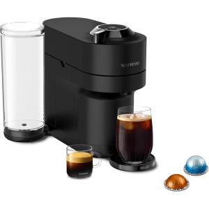 imageNespresso Vertuo Pop Deluxe Coffee and Espresso Machine by DeLonghi 120 Volts SilverBlack Matte Chrome