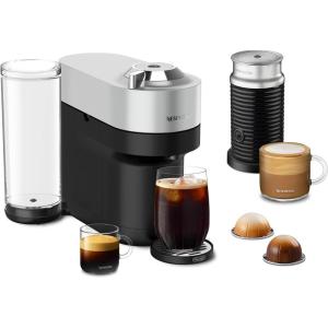 imageNespresso Vertuo Pop Deluxe Coffee and Espresso Machine by DeLonghi 120 Volts SilverSilver