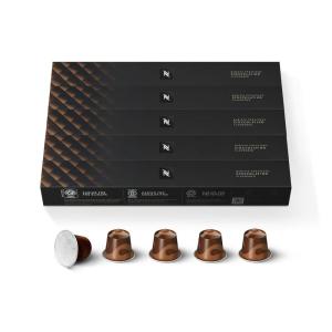imageNespresso Capsules Original Line Stocking Stuffers Flavored Nocciola Medium Roast 50 Count Coffee podsCioccolatino