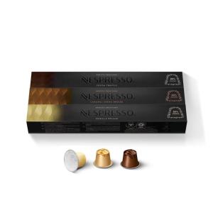 imageNespresso Capsules Original Line Stocking Stuffers Flavored Nocciola Medium Roast 50 Count Coffee podsNew Barista Flavored Pack