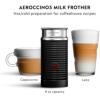imageNespresso Vertuo Coffee and Espresso Maker by Breville Matte Black with Aeroccino Milk FrotherChrome