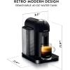 imageNespresso Vertuo Coffee and Espresso Maker by Breville Matte Black with Aeroccino Milk FrotherMatte Black