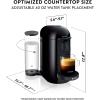 imageNespresso Vertuo Plus Coffee and Espresso Maker by Breville Ink Black with Aeroccino Milk FrotherInk Black
