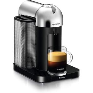 imageNespresso Vertuo Coffee and Espresso Maker by Breville Matte Black with Aeroccino Milk FrotherChrome