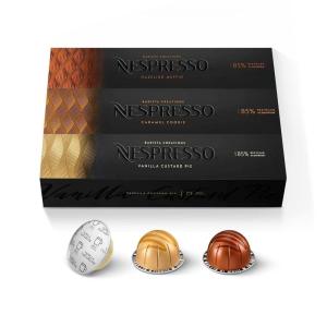 imageNespresso Capsules Vertuo Rich Chocolate Mild Roast Coffee 30Count Coffee Pods Brews 78 ozBarista Flavored Pack