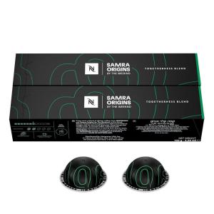 imageNespresso I Samra Origins by The Weeknd Vertuo Togetherness Blend Double Espresso Light Roast 20Count Coffee Pods Brews 27 fl Oz