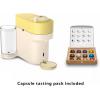 imageNespresso Vertuo Pop Coffee and Espresso Maker by DeLonghi Samra Origins by The Weeknd Vertuo Buna Yellow Aeroccino3 milk frotherPastel Yellow