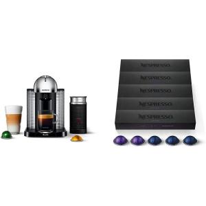 image:imageBreville Nespresso Vertuo Coffee and Espresso Machine Chrome amp Capsules VertuoLine Espresso Variety Pack Medium and Dark Roast Espresso Coffee 50 Count Coffee Pods Brews 135 Ounce
