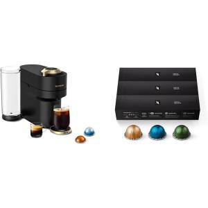 image:imageNespresso LimitedEdition Vertuo Pop Coffee and Espresso Maker by Breville Matte Black Gold Capsules Vertuo Line
