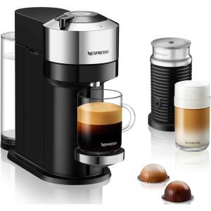 image:imageNespresso DeLonghi Vertuo Next Deluxe by DeLonghi with Aeroccino  Chrome Renewed