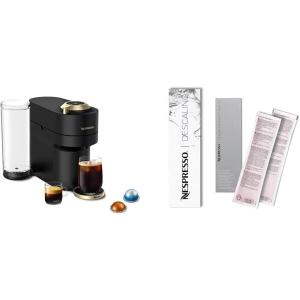 image:imageNespresso LimitedEdition Vertuo Pop Coffee and Espresso Maker by Breville Matte Black Gold Descaling Kit