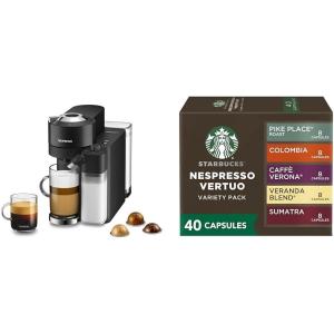 image:imageNespresso Vertuo Lattissima by DeLonghi Black  Starbucks Capsules Vertuo Line