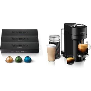 image:imageNespresso Vertuo Next Premium Coffee and Espresso Machine by Breville with Milk Frother Capsules VertuoLine Medium and Dark Roast Coffee Variety Pack 30 countMachine  Frother  Coffee
