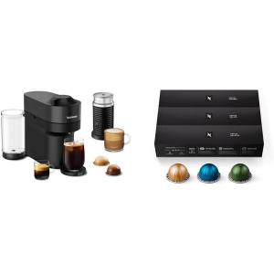 image:imageNespresso Vertuo Pop Coffee and Espresso Machine by DeLonghi with Aeroccino Milk Frother Liquorice Black Capsules Vertuo Line
