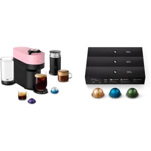 image:imageNespresso Vertuo Pop Coffee and Espresso Maker by DeLonghi with Milk Frother Candy Pink and Capsules