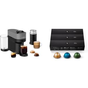 image:imageNespresso Vertuo Pop Deluxe Coffee and Espresso Maker by Breville with Milk Frother Dark Grey Capsules Vertuo Line