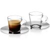 image:imageNespresso View collection set of 2 espresso glass cups and saucers 80 ml