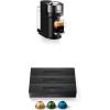 image:imageBreville Nespresso BNV540DCR Vertuo Next Espresso Machine Dark Chrome with Nespresso Capsules VertuoLine Medium and Dark Roast Coffee Variety Pack 10 Count Pack of 3Machine with Nespresso Capsules