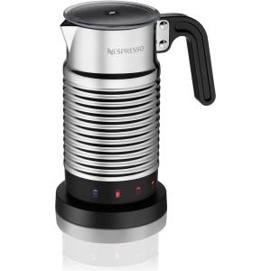image:imageNespresso Aeroccino4 DishwasherSafe Electric Milk Frother with Four Styles of Preparation Silver and Black Renewed