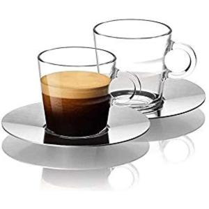image:imageNespresso Set Glass Collection Espresso Cups amp SaucersA amp P Cahen DesignNew