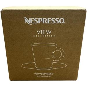 image:imageNespresso View collection set of 2 espresso glass cups and saucers 80 ml