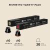 image:imageNespresso Capsules Original Ristretto Variety Pack Dark Roast Espresso Coffee 20  Count Pack of 1 Coffee Pods