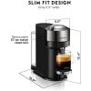 image:imageNespresso Vertuo Next Deluxe Coffee and Espresso Maker Pure Chrome with Aeroccino Milk Frother Capsules VertuoLine Medium and Dark Roast Coffee Variety Pack 30 countMachine  Frother  Coffee