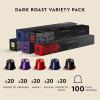 image:imageNespresso Capsules Original Dark Roast Variety Pack Espresso Coffee 100Count Pack of 1 Coffee Pods