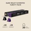 image:imageNespresso Capsules Original Intense Variety Pack Napoli and Kazaar Espresso Coffee 20 Count Espresso Coffee Pods Pack of 1 Brews 085 oz and 135ozDark Roast Favorites Variety