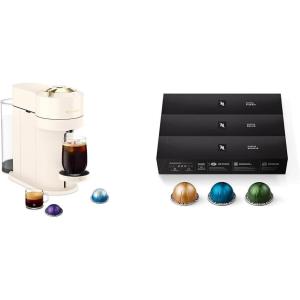 image:imageNespresso Vertuo Next Coffee and Espresso Maker by DeLonghi Creamy White with Gold with Capsules