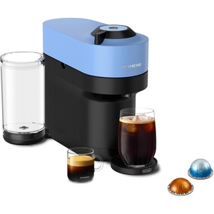 image:imageNespresso Vertuo Pop Cold Value Added Bundle with Iced Coffee Tumbler by DeLonghi Liquorice Black RenewedPacific Blue