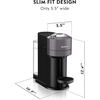 image:imageNespresso Vertuo Next Coffee amp Espresso Machine compatible with DeLonghi Dark Grey wAeroccino Milk Frother One Touch Brew SingleServe Coffee amp Espresso Maker Renewed