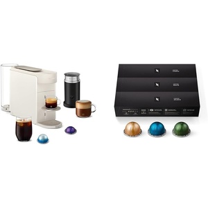 image:imageNespresso Vertuo Up Coffee and Espresso Maker by DeLonghi White with Aeroccino Milk Frother and Capsules