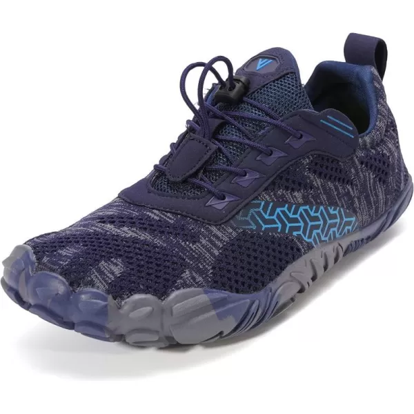 imageWHITIN Mens CrossTrainer  Barefoot amp Minimalist Shoe  Zero Drop Sole  Wide Toe Box1 Blue
