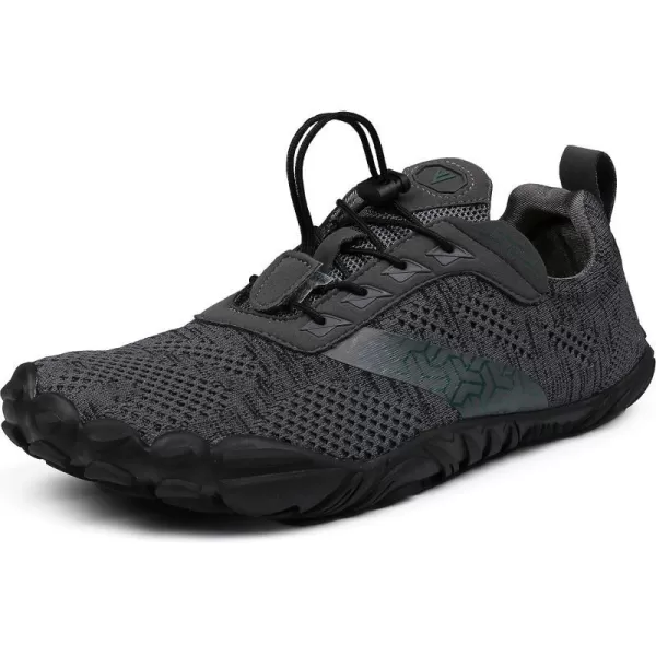 imageWHITIN Mens CrossTrainer  Barefoot amp Minimalist Shoe  Zero Drop Sole  Wide Toe Box1 Dark Grey