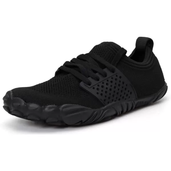 imageWHITIN Mens CrossTrainer  Barefoot amp Minimalist Shoe  Zero Drop Sole  Wide Toe Box2 Black