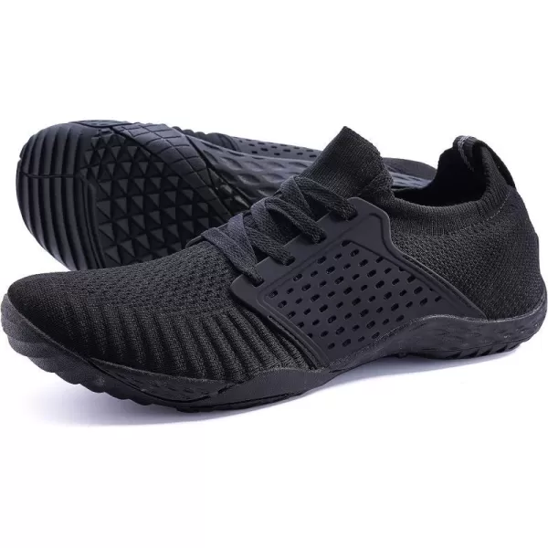 imageWHITIN Mens CrossTrainer  Barefoot amp Minimalist Shoe  Zero Drop Sole  Wide Toe Box31 Black