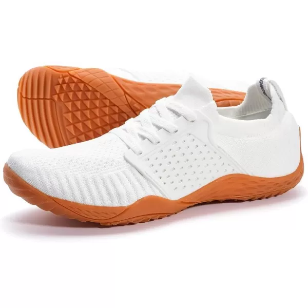 imageWHITIN Mens CrossTrainer  Barefoot amp Minimalist Shoe  Zero Drop Sole  Wide Toe Box31 WhiteGum