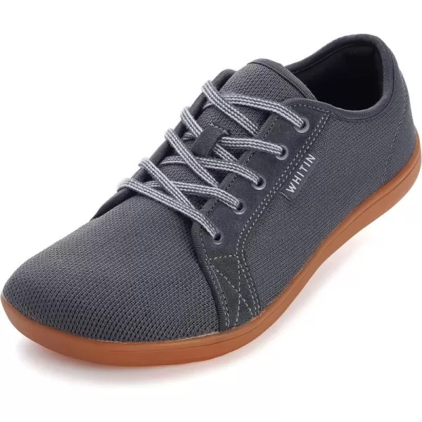 imageWHITIN Womens Minimalist Barefoot Shoes  Zero Drop Sole  Wide Width Fashion SneakerW81  Grey Brown
