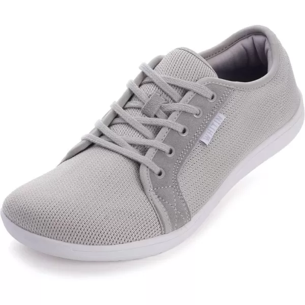 imageWHITIN Womens Minimalist Barefoot Shoes  Zero Drop Sole  Wide Width Fashion SneakerW81  Light Grey