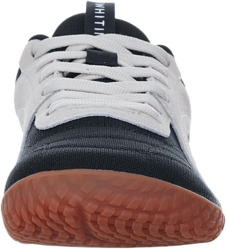 imageWHITIN Womens Wide Barefoot Sneakers  Retro TrackInspired Trainer  Zero Drop LifestyleBlack Gum