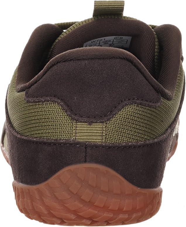 imageWHITIN Womens Wide Barefoot Sneakers  Retro TrackInspired Trainer  Zero Drop LifestyleGreen Gum