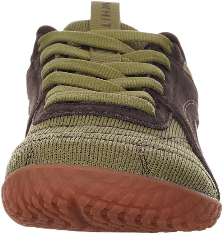 imageWHITIN Womens Wide Barefoot Sneakers  Retro TrackInspired Trainer  Zero Drop LifestyleGreen Gum