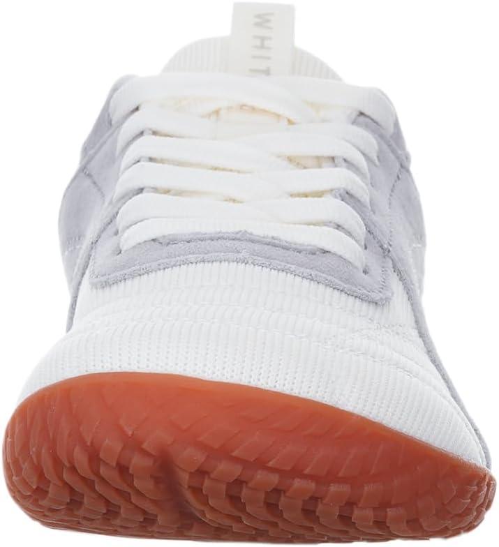 imageWHITIN Womens Wide Barefoot Sneakers  Retro TrackInspired Trainer  Zero Drop LifestyleWhite Gum