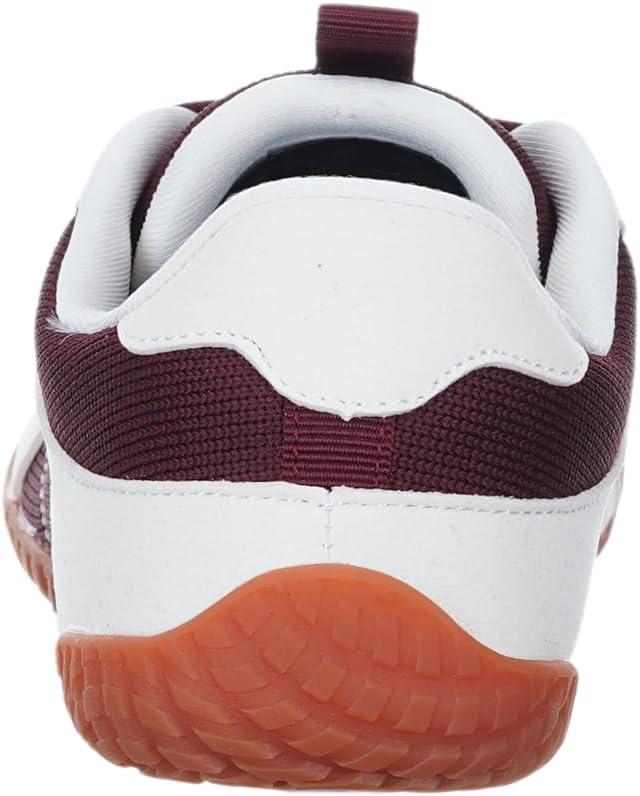 imageWHITIN Womens Wide Barefoot Sneakers  Retro TrackInspired Trainer  Zero Drop LifestyleWine Gum