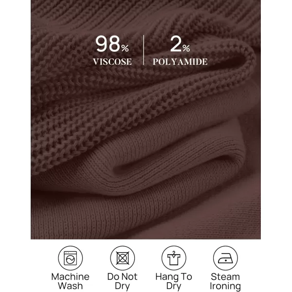 imageZESICA Womens 2 Piece Outfits Sweater Set Short Sleeve Mock Neck Knit Pullover Top High Waist Pant Tracksuit Lounge SetsCoffee
