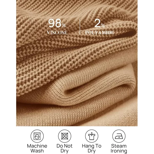imageZESICA Womens 2 Piece Outfits Sweater Set Short Sleeve Mock Neck Knit Pullover Top and Shorts Tracksuit Lounge SetsKhaki