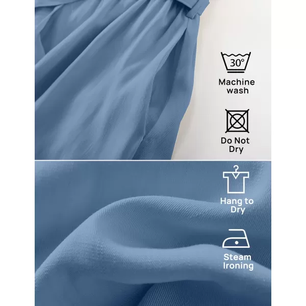 imageZESICA Womens 2023 Boho Summer Romper One Shoulder Sleeveless Tie Waist Beach Short Jumpsuit PlaysuitBlue