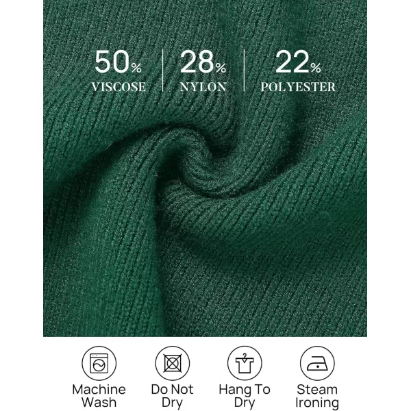 imageZESICA Womens 2023 Casual Long Sleeve Cardigan V Neck Button Down Open Front Knit Loose Oversized Sweater CoatDarkgreen